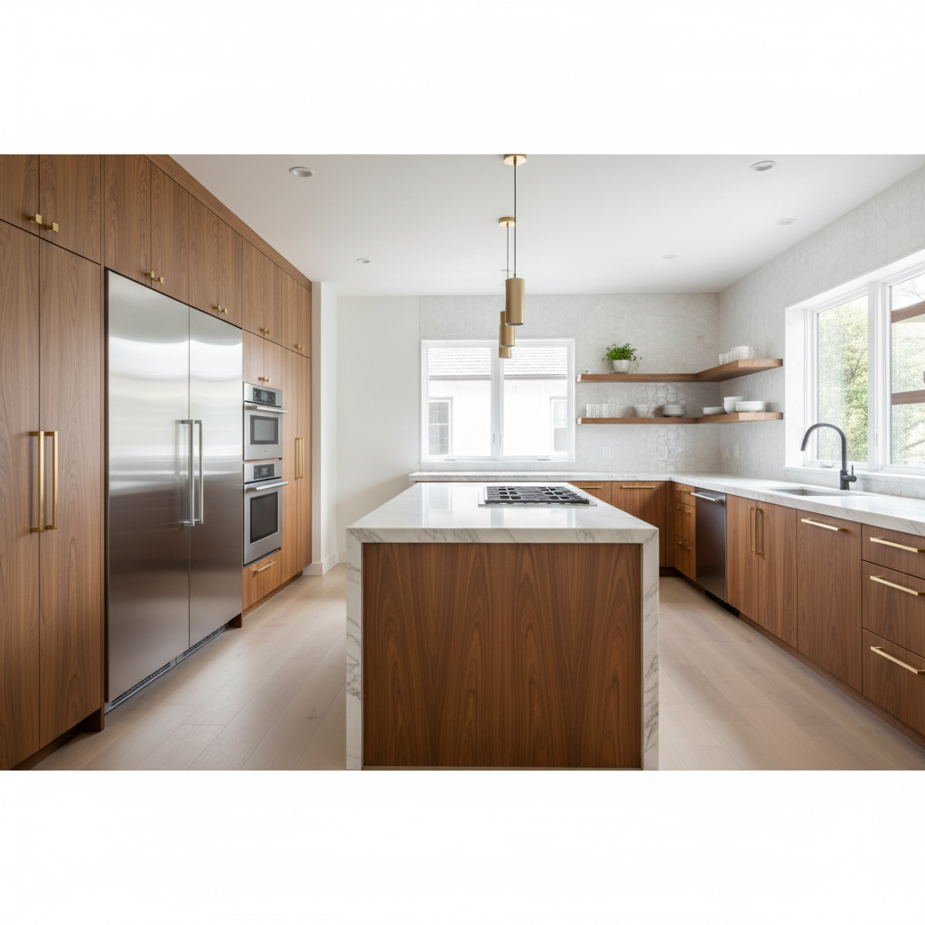Luxury kitchen with premium Thermador-style appliances